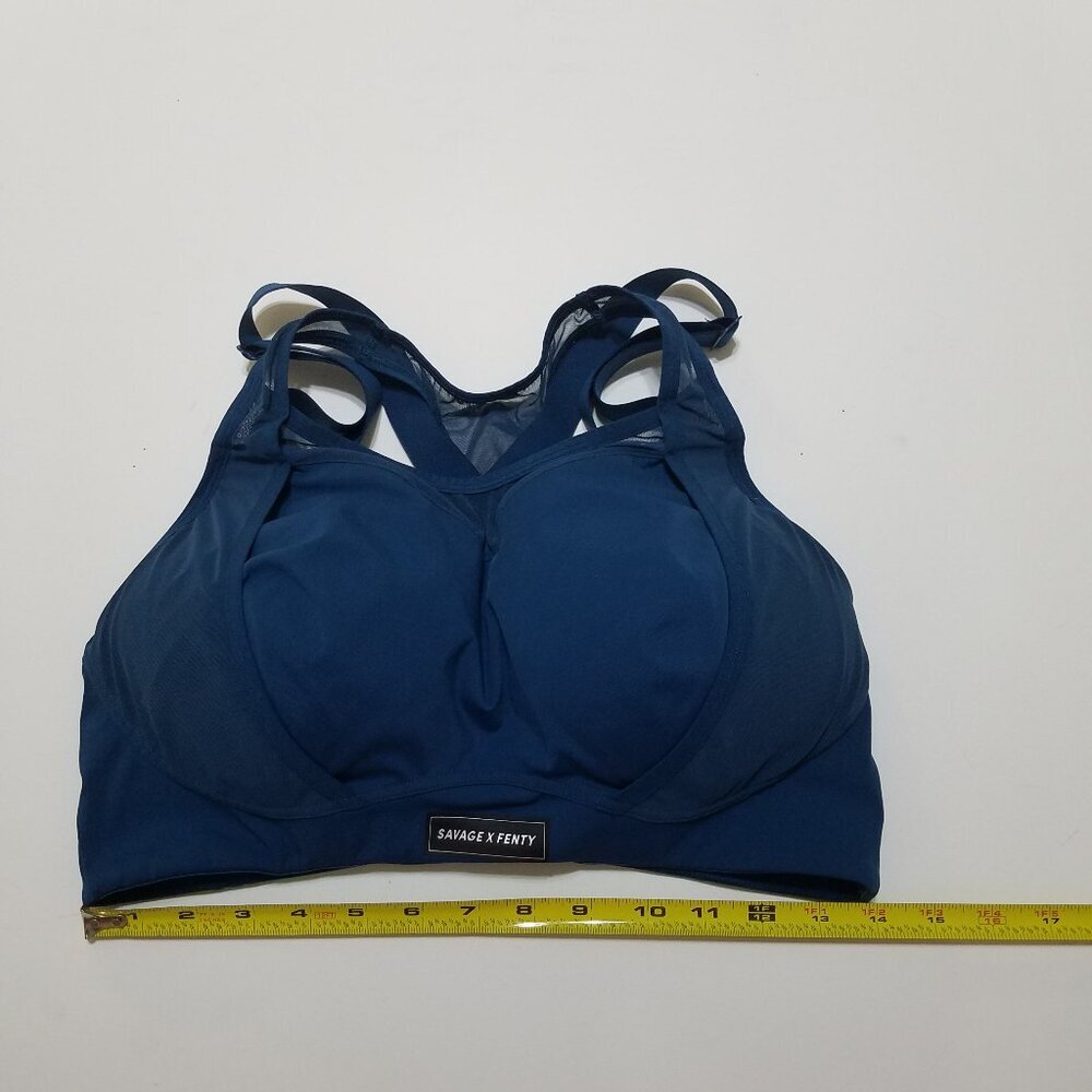 Savage X Fenty Sports Bra Blue Size 38DD - Picture 3 of 7